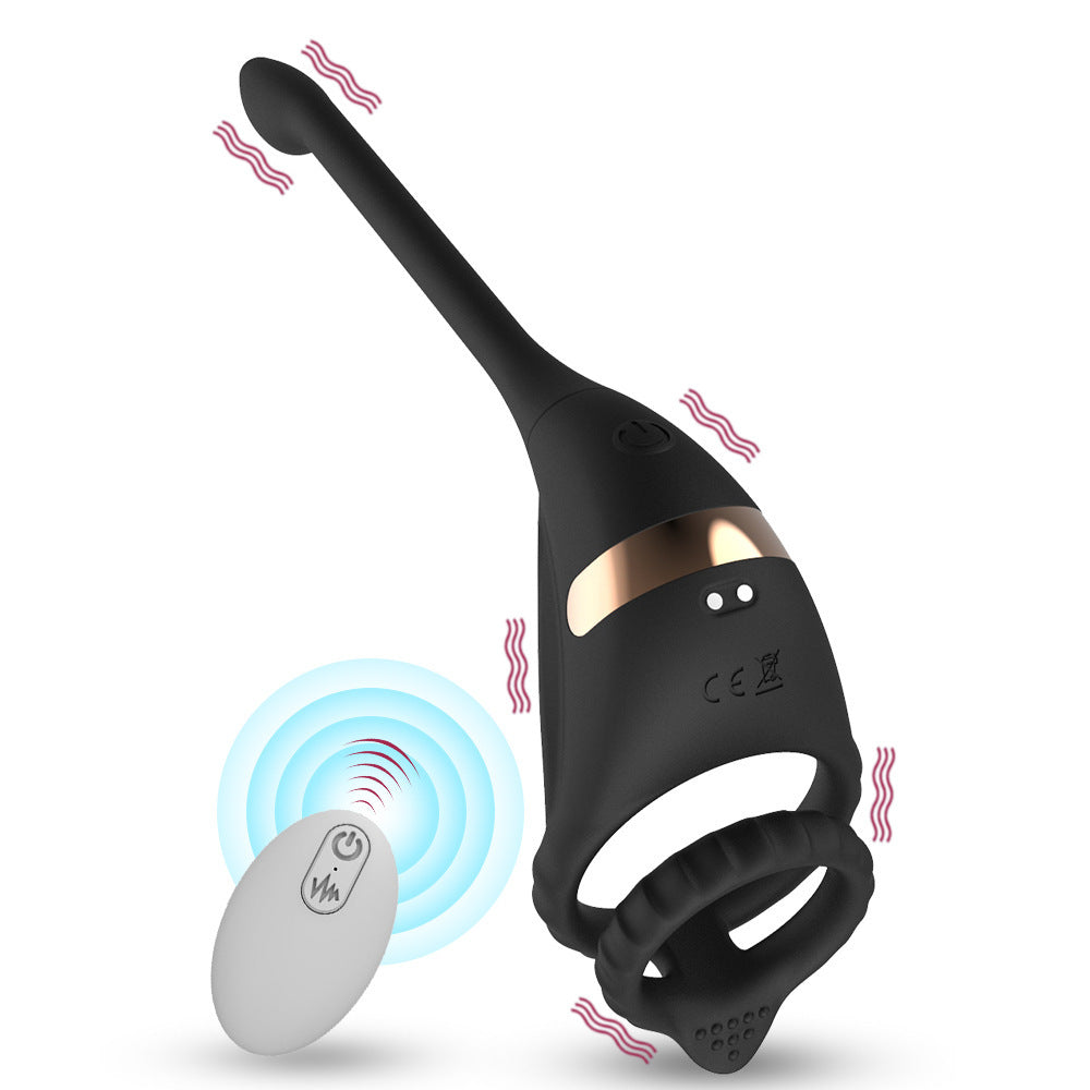 Remote Control Double Ring Silicone Butt Plug