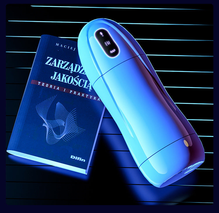 Men White Retractable Silicone Toy