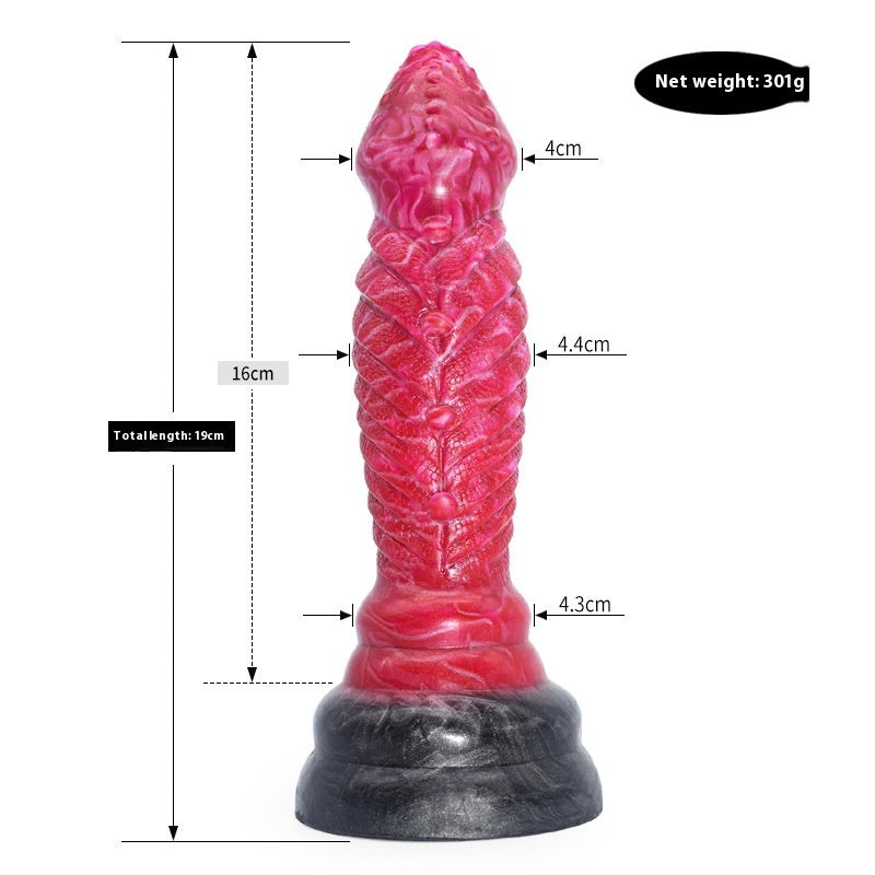 Colored Dildo Masturbator Irregular Anal Plug