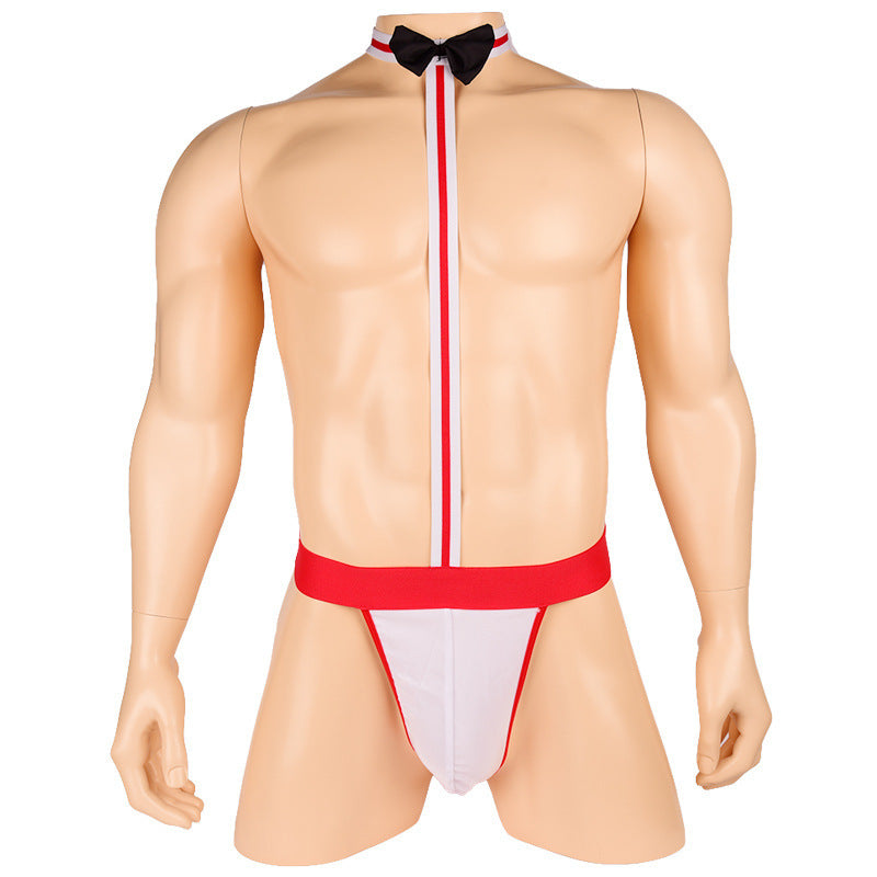 Men's sexy suspender jumpsuit