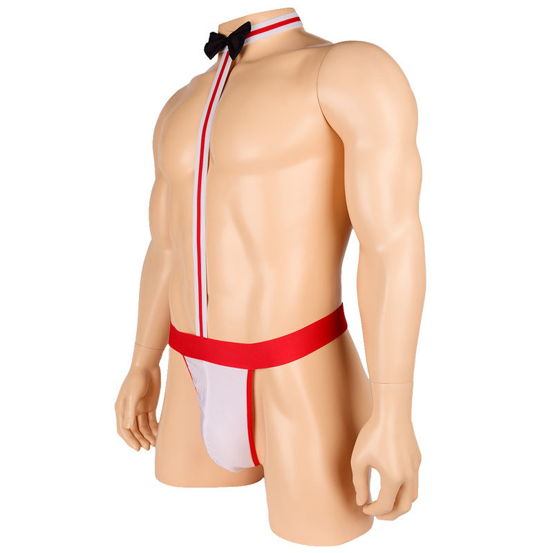 Men's sexy suspender jumpsuit