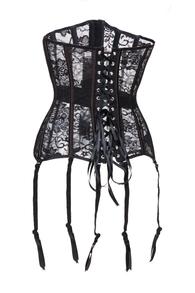 Sexy Lingerie Spot Sexy See-through Mesh Lace Corset