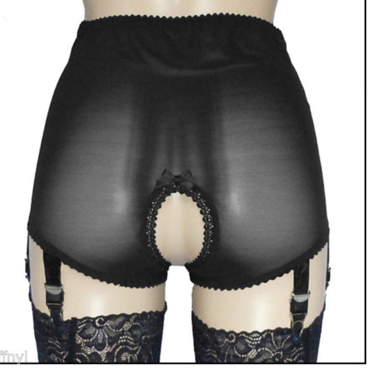 Transparent Sexy Ladies Mesh Lace Shorts