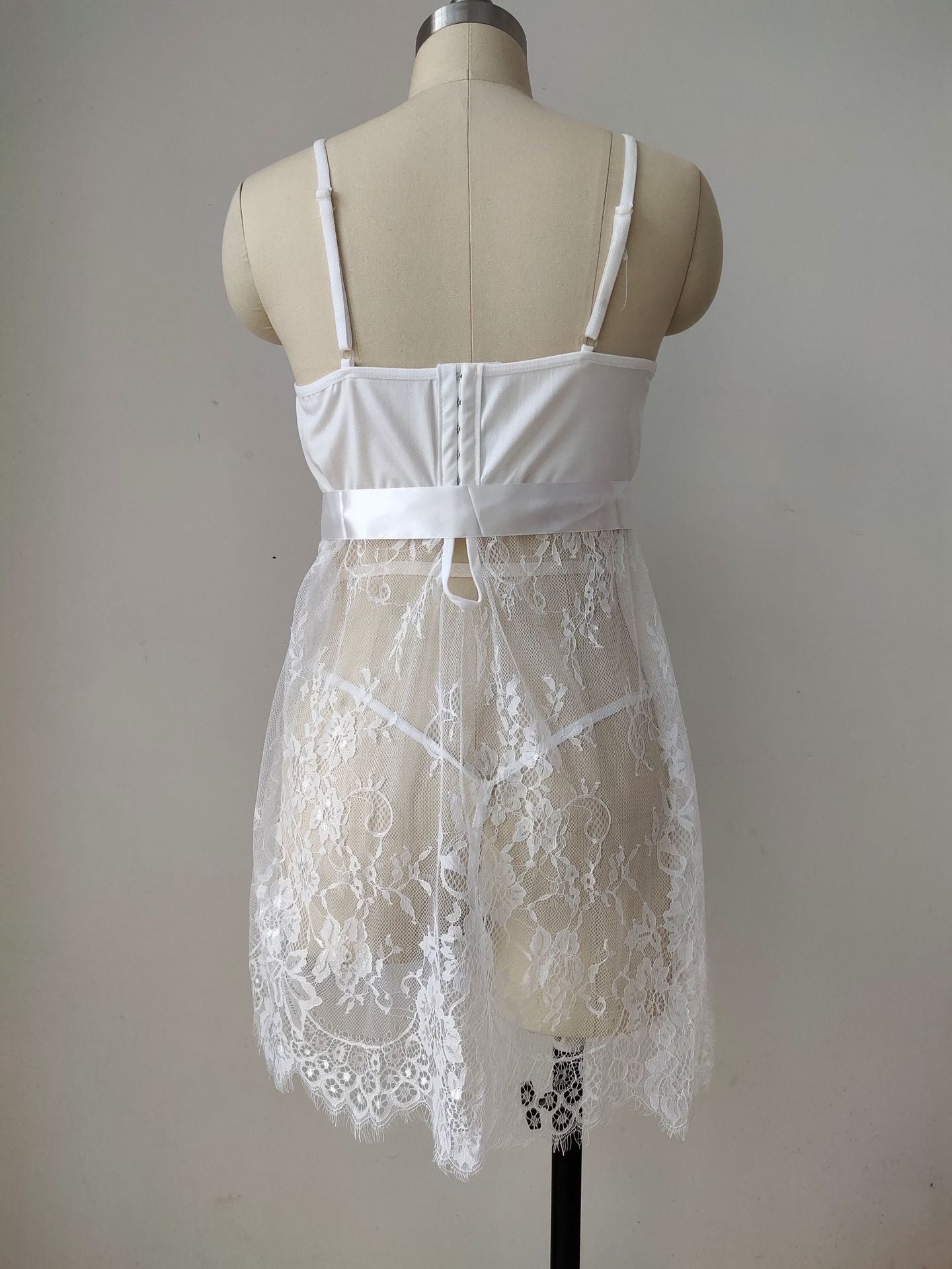 Sexy See-Through Lace Sling Fun Pajamas