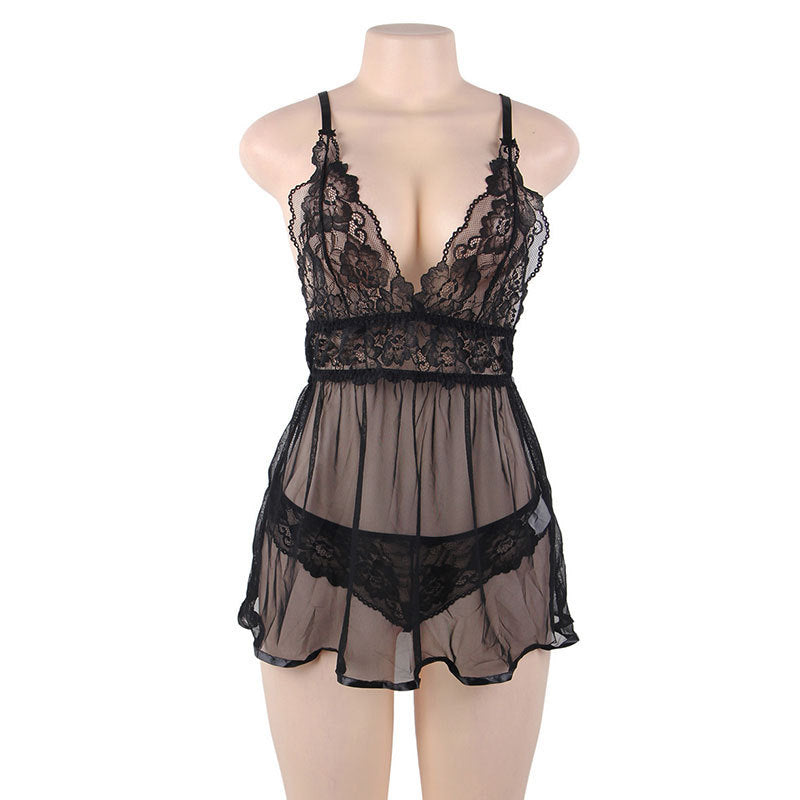 Sling Sexy Lingerie Sexy Lace Nightdress