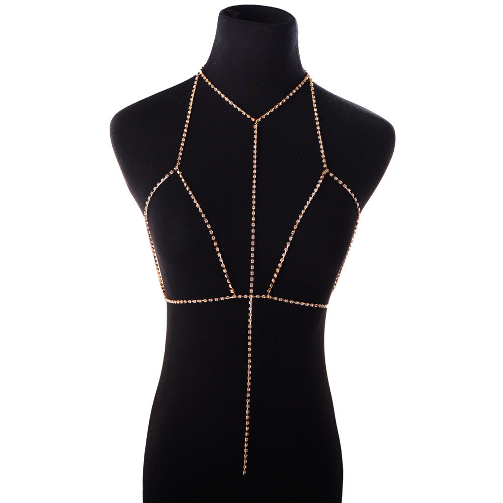 Sexy Exaggerated Flashing Diamond Body Clothing Chain