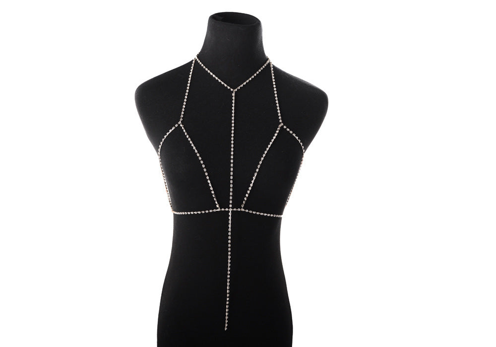 Sexy Exaggerated Flashing Diamond Body Clothing Chain