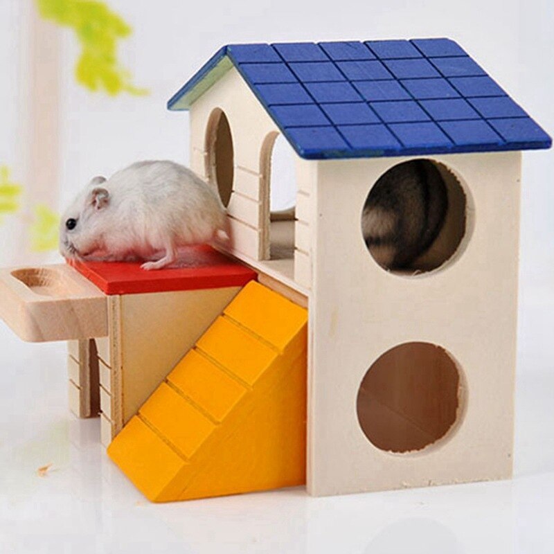 Double storey small pet color house