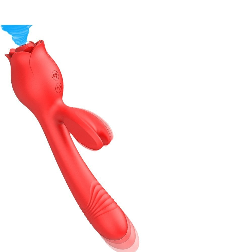 Moon Rabbit Vibration Sucking Telescopic Vibrator