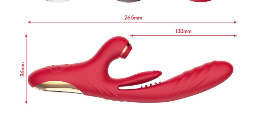 Sucking Automatic Tapping Telescopic Vibrator