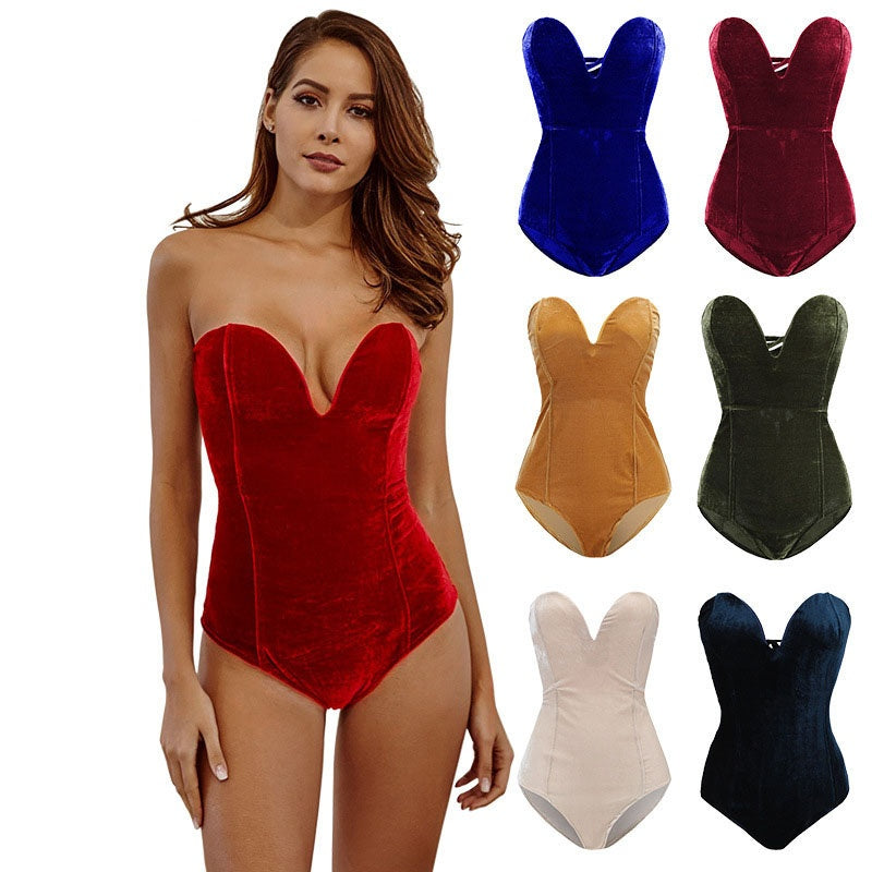 Sexy wild jumpsuit tube top