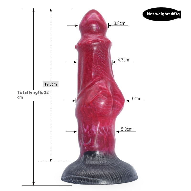 Colored Dildo Masturbator Irregular Anal Plug