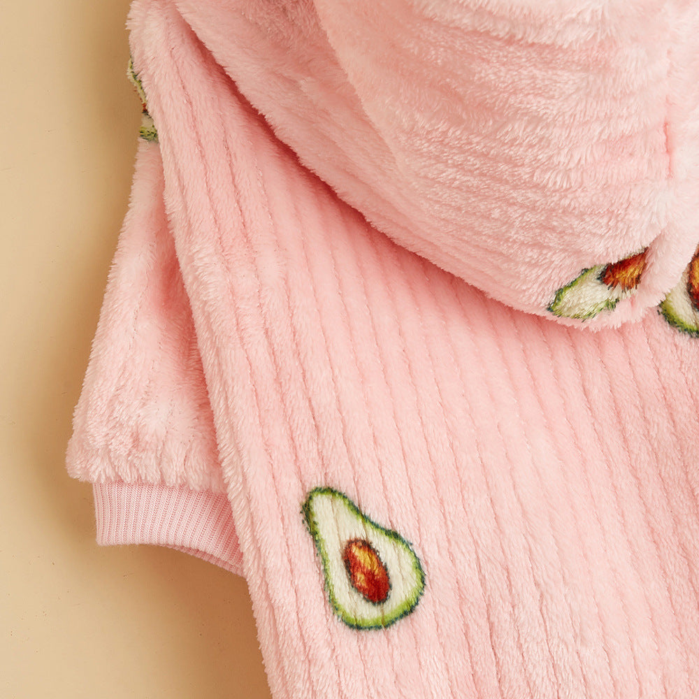 Pet Avocado Print Hoodie