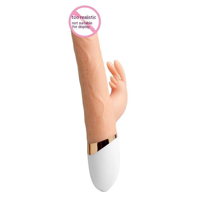 Silicone Vibrating Rod Toy Swing Telescopic Heating