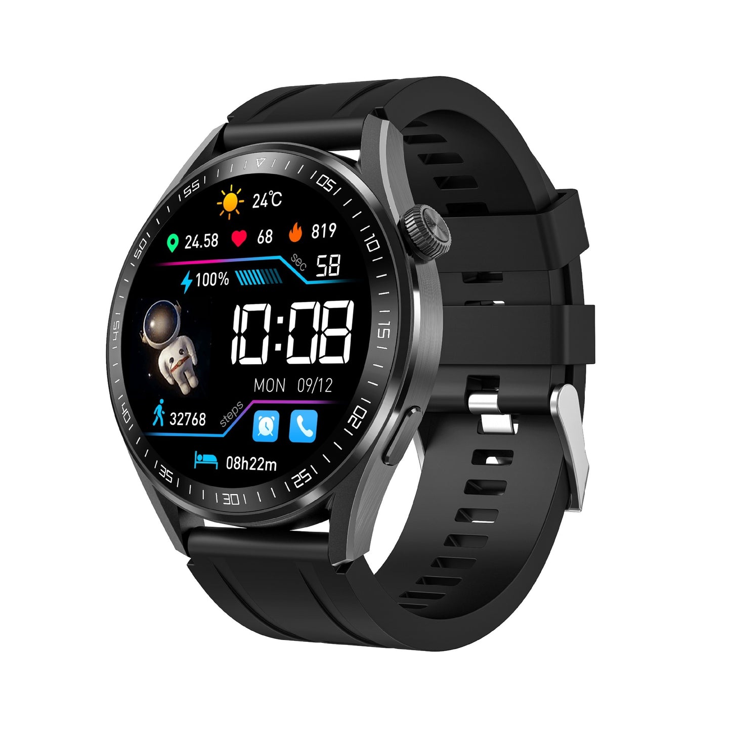 Sports Silicone Smart Watch Waterproof