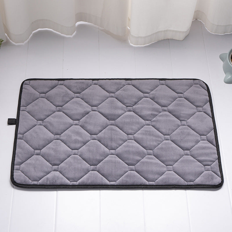 Winter large dog pet plush warm car pet mat