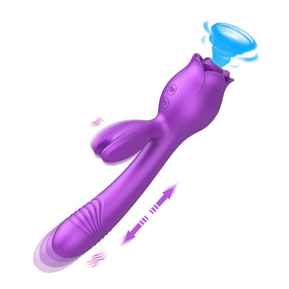 Moon Rabbit Vibration Sucking Telescopic Vibrator