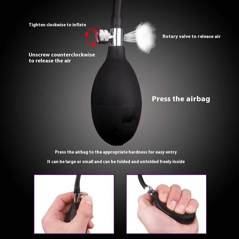 Inflatable Expansion Butt Plug Back Court Device