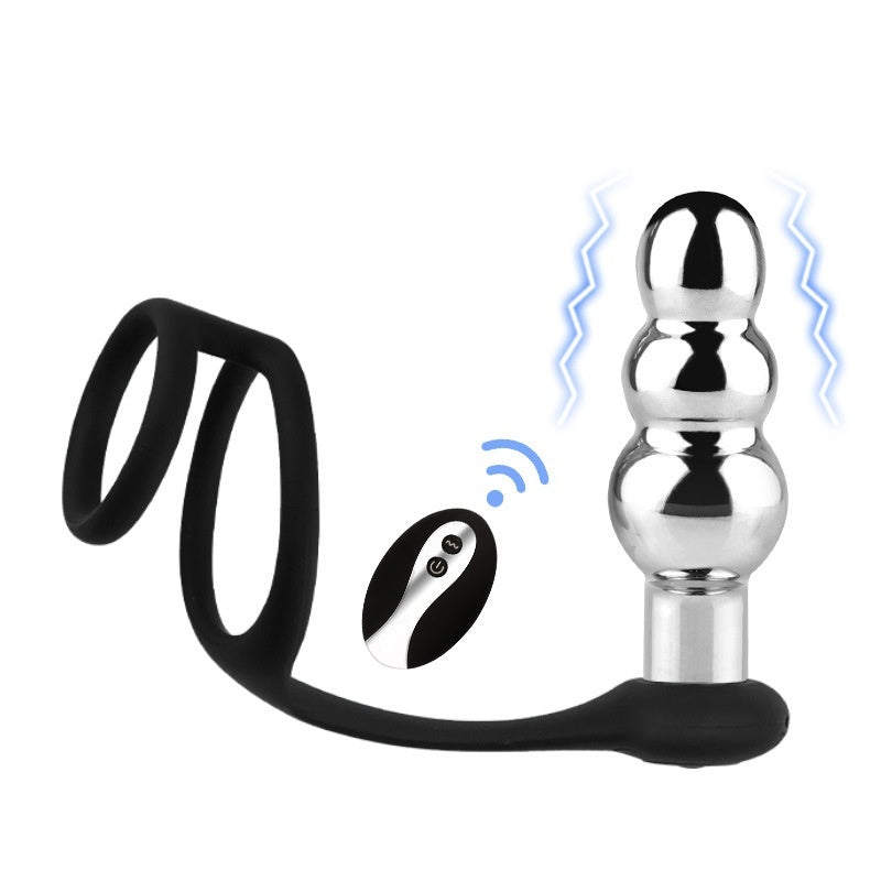Thread Metal Remote Control Vibration Sex Toy Butt Plug Sex Toys