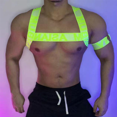 Fluorescent Sexy Elastic Lace-up Bra Strap