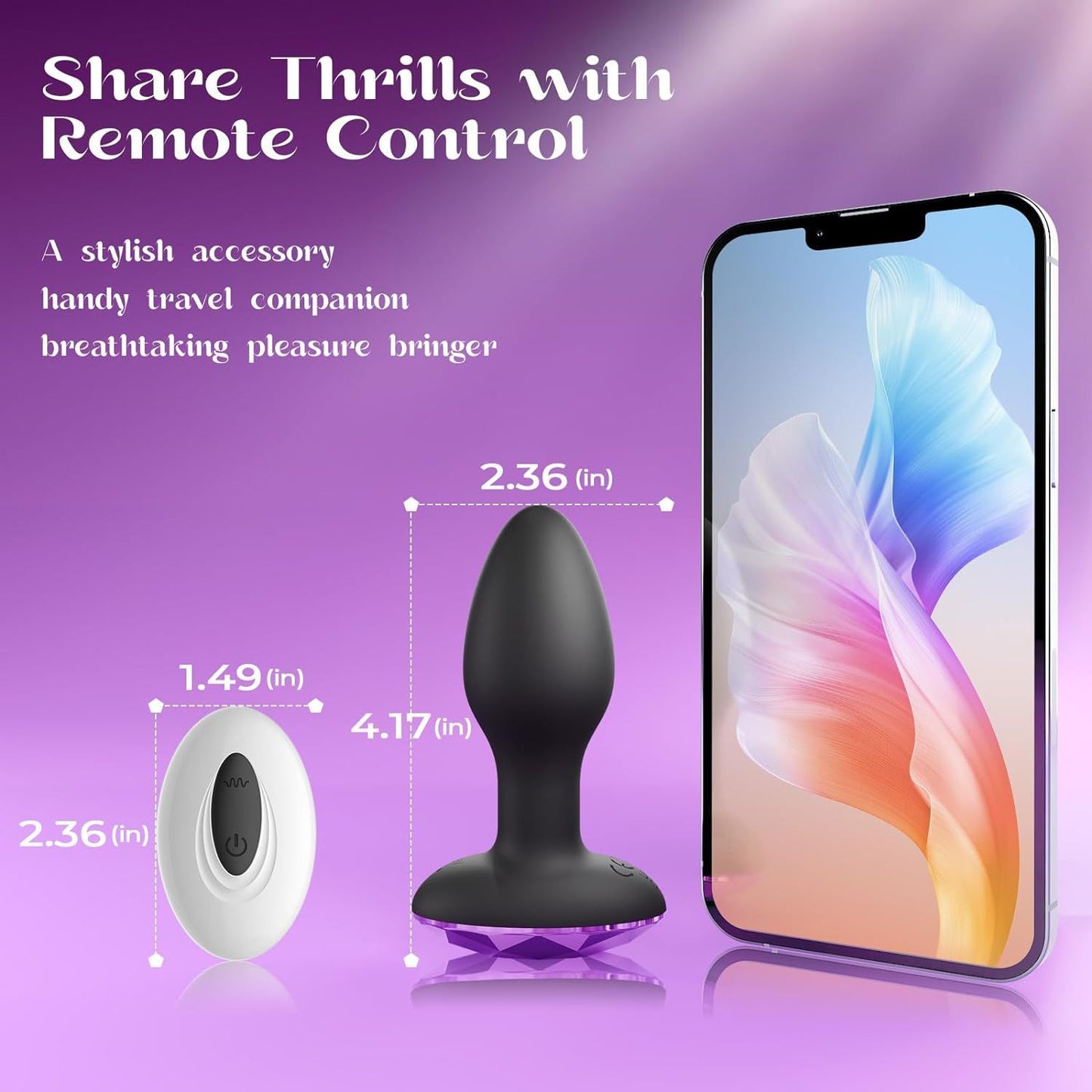 Wireless Remote Control Rotary Vibrating Massager