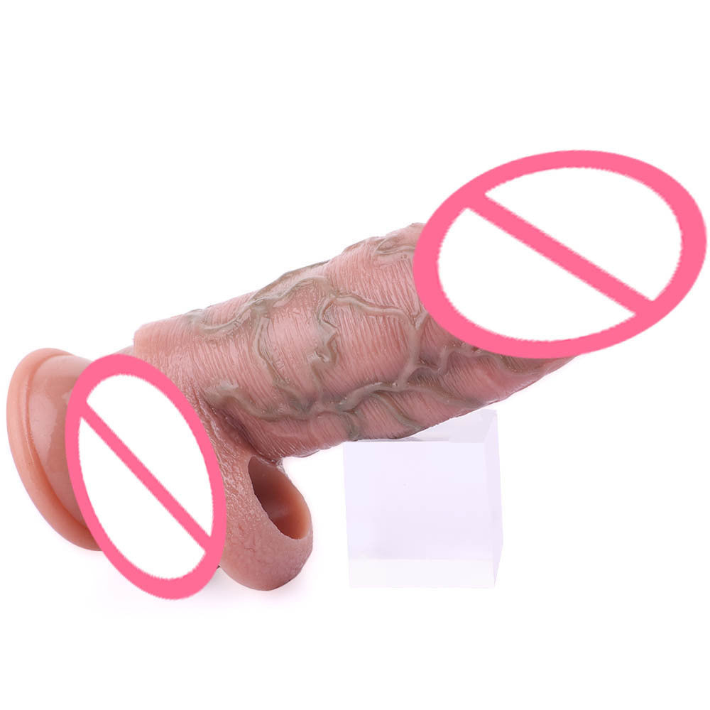 Hollow Silicone Case Men's Penis Wear Bold Lantern Ring