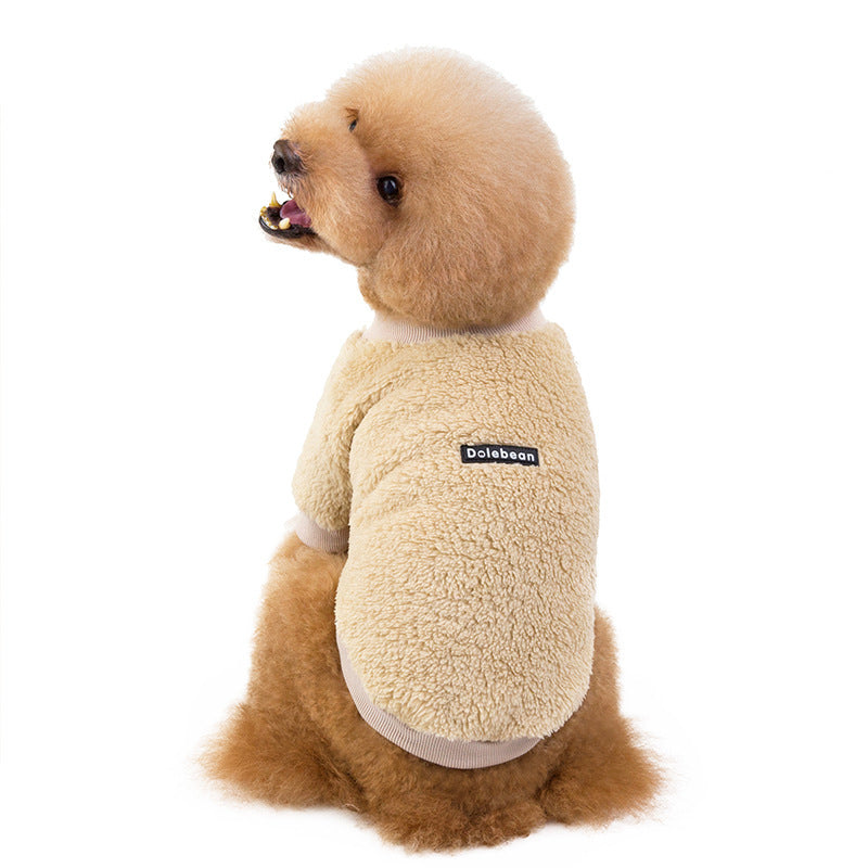 Dog Fleece Warm Double-sided Fleece Clothes