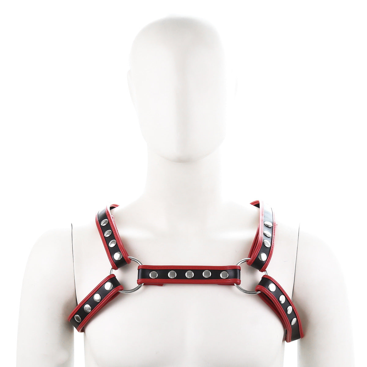 Sexy men's red strap clothing