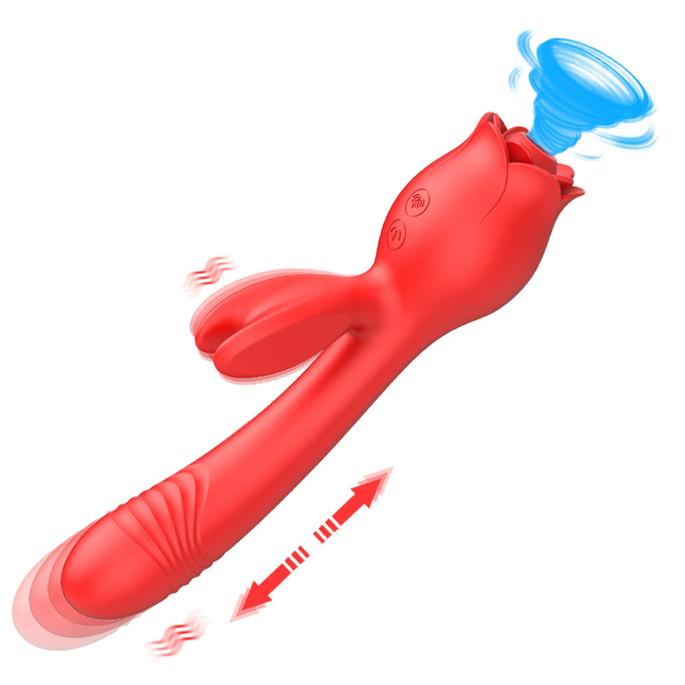 Moon Rabbit Vibration Sucking Telescopic Vibrator