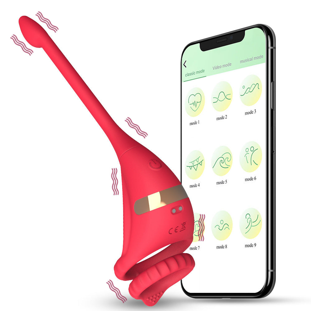Remote Control Double Ring Silicone Butt Plug
