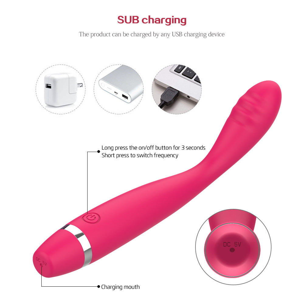 Charging G-spot Vibration Massage AV Stick Female