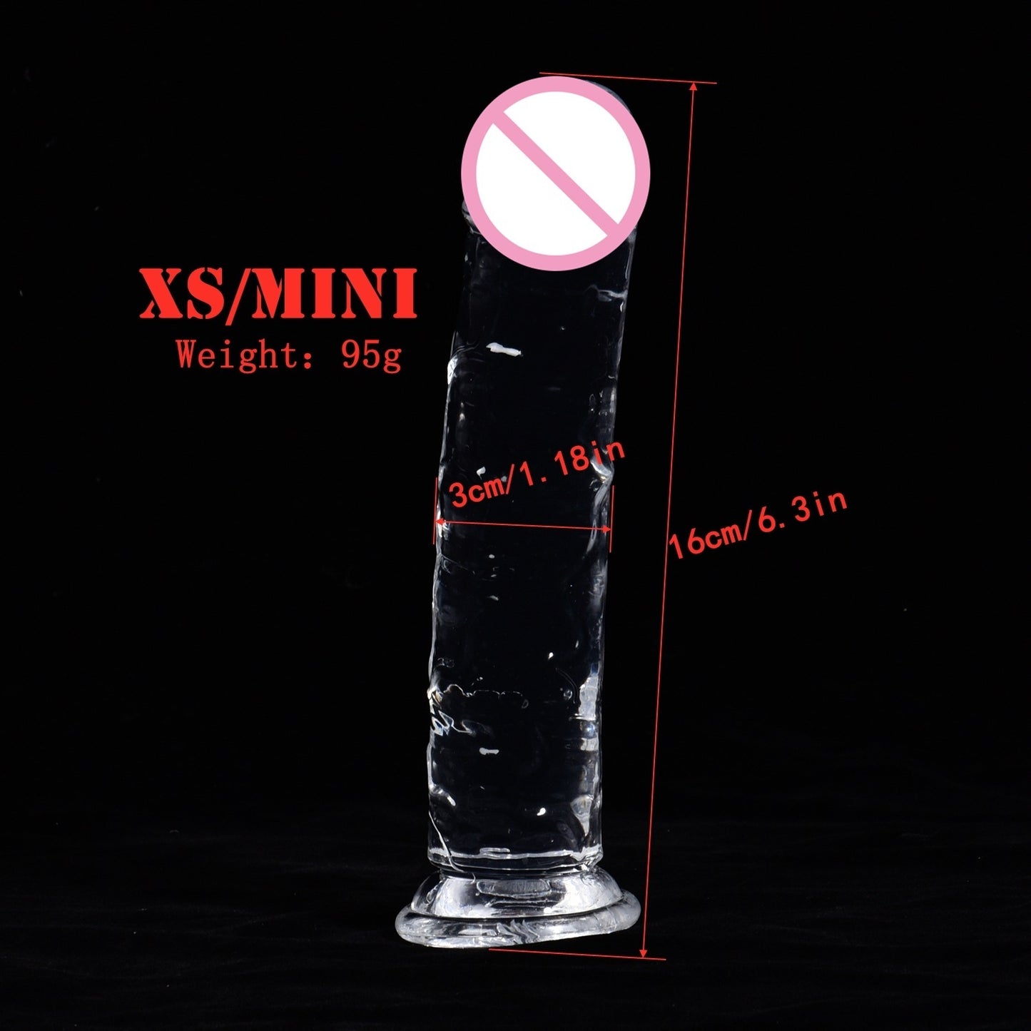 Clear Crystal Cannon Machine Female Supplies