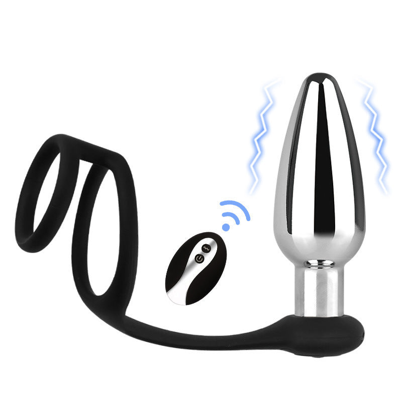 Thread Metal Remote Control Vibration Sex Toy Butt Plug Sex Toys