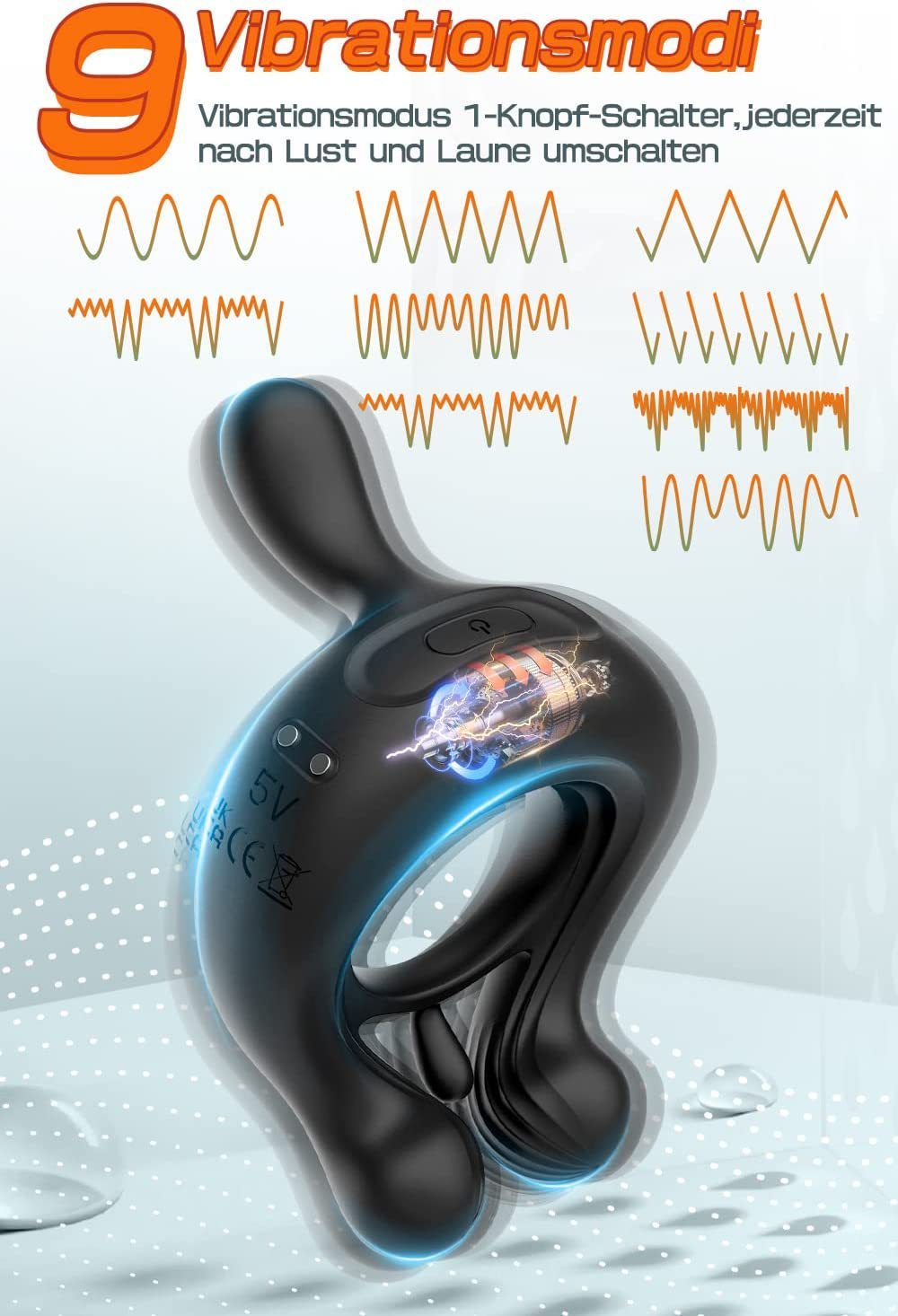 Wearing A Male And Female Resonance Ring With A Locking Ring On Both Sides