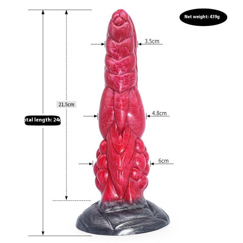 Colored Dildo Masturbator Irregular Anal Plug