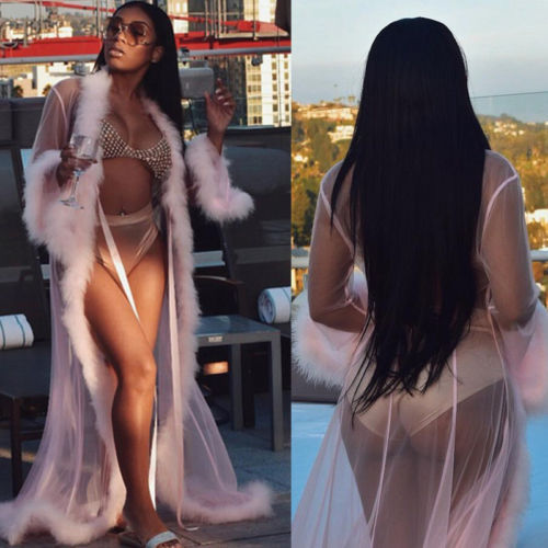 See-thru Long Robe Sexy Lingerie