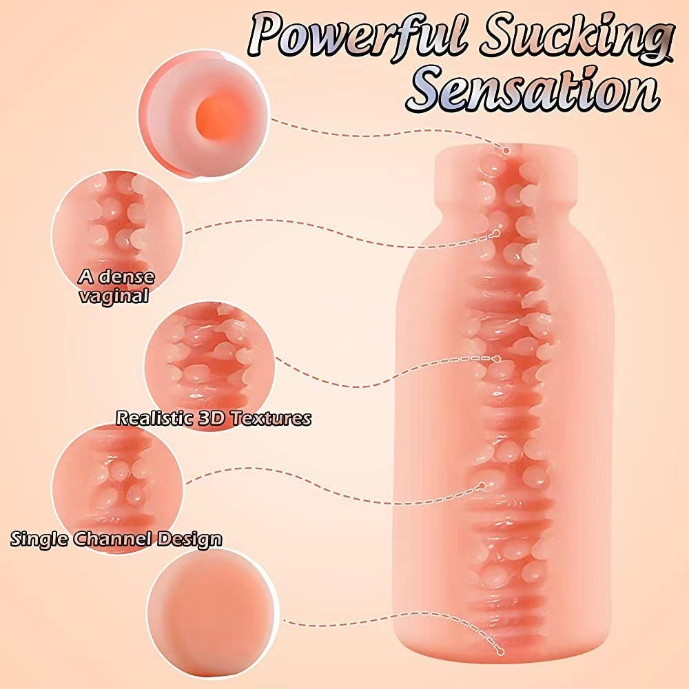Men's Portable Bottle Silicone Toy