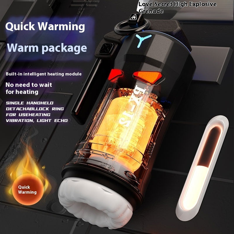 Telescopic Vibration Heating Men's Automatic Cup