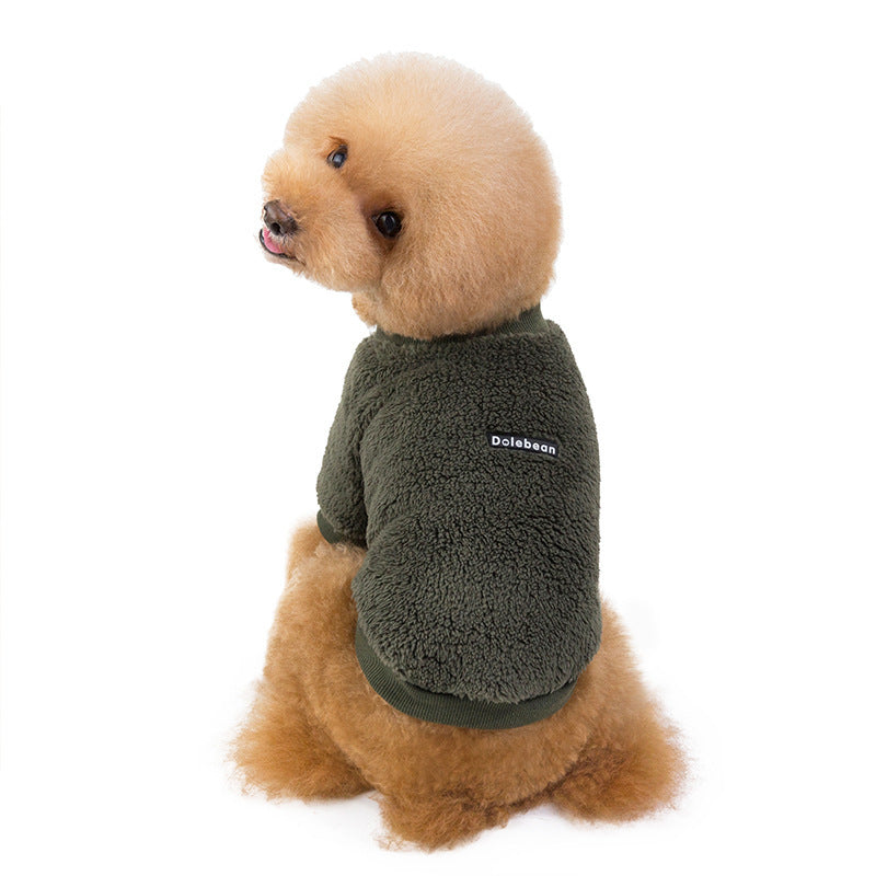 Dog Fleece Warm Double-sided Fleece Clothes