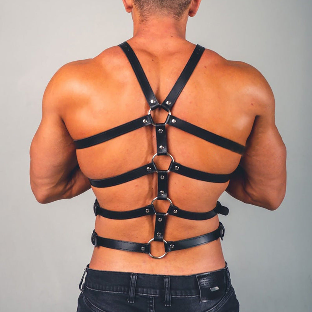 Men's Sexy Leather Bondage And Discipline Strap