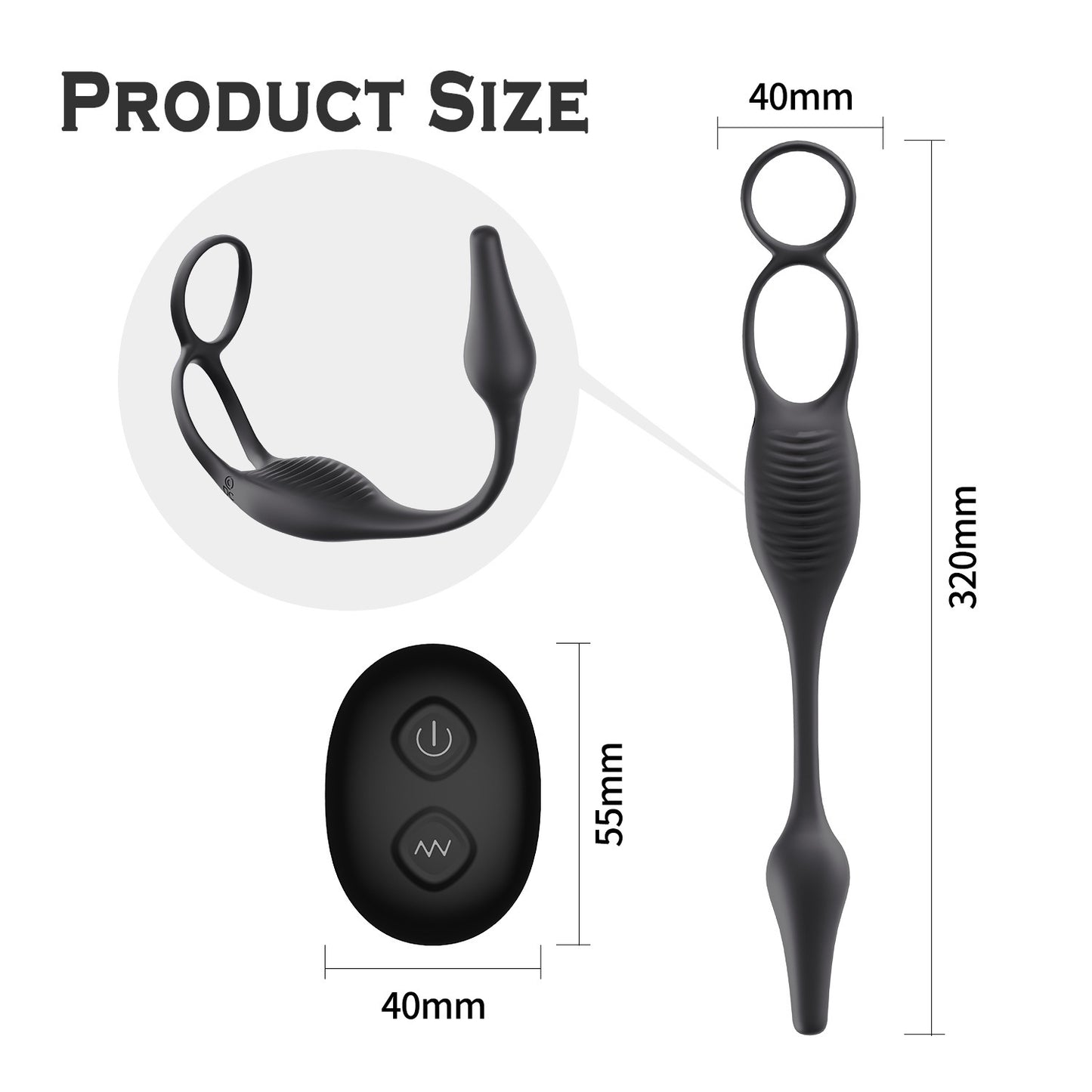 Wearable Remote Control Vibration Double Stimulation Massager