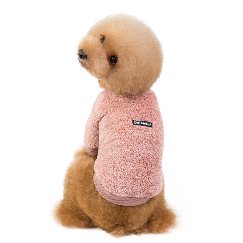 Dog Fleece Warm Double-sided Fleece Clothes