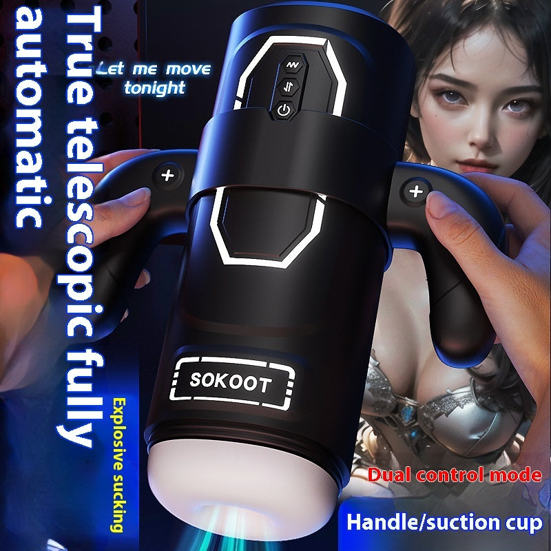 Electric Handle Airplane Bottle Men's Automatic Retractable Heating