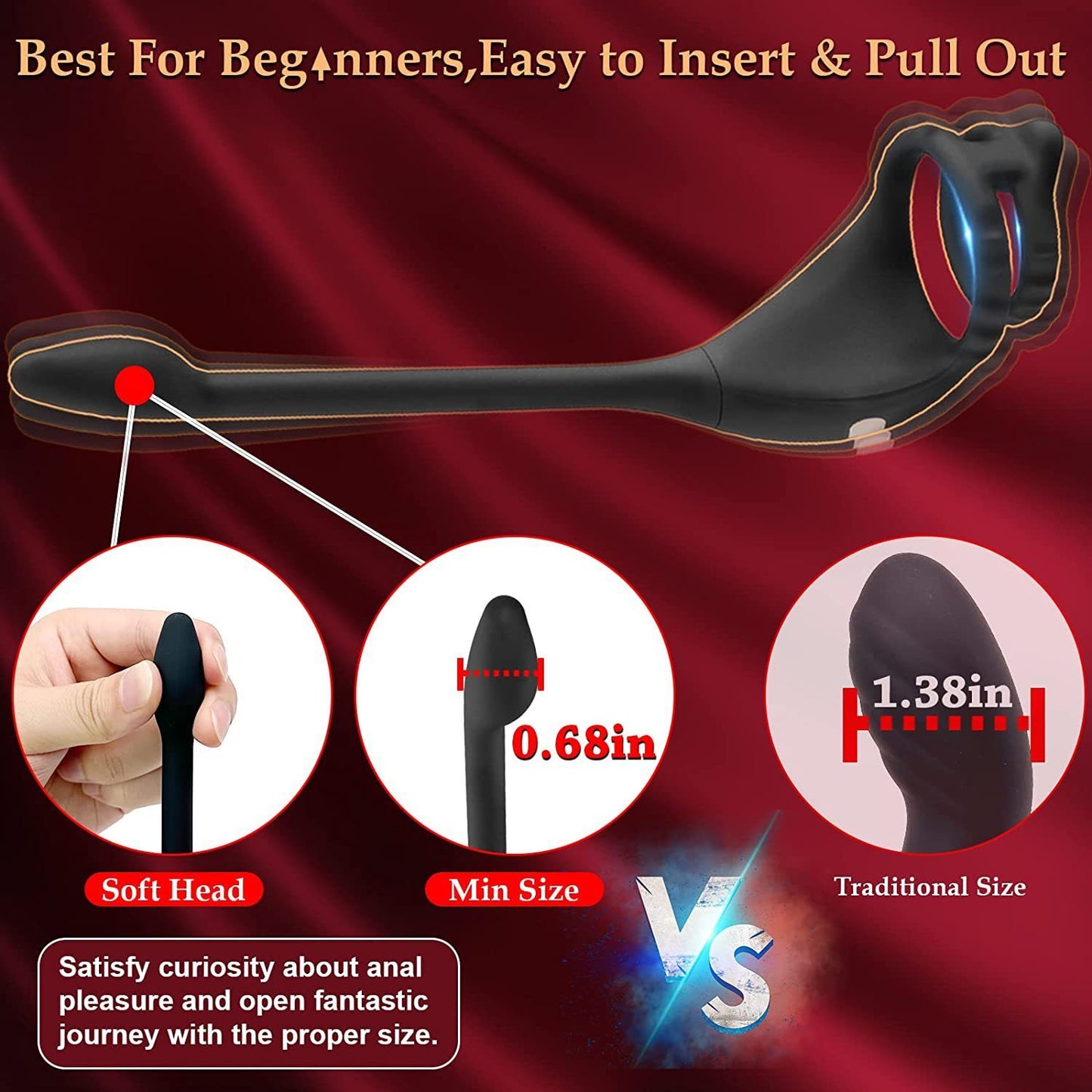 Men's Horseshoe Ring Anal Massager