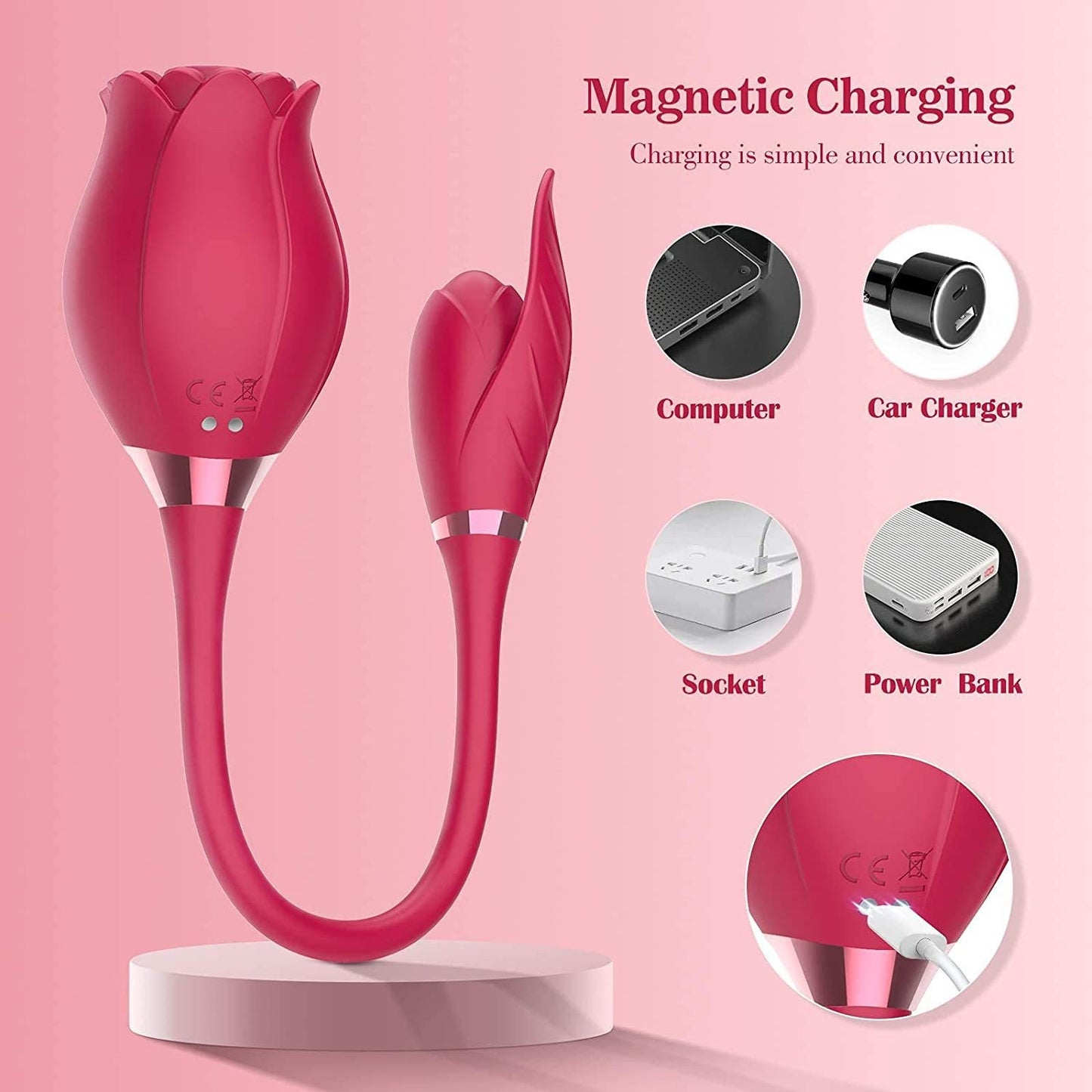 Women's Flower Silicone Massager