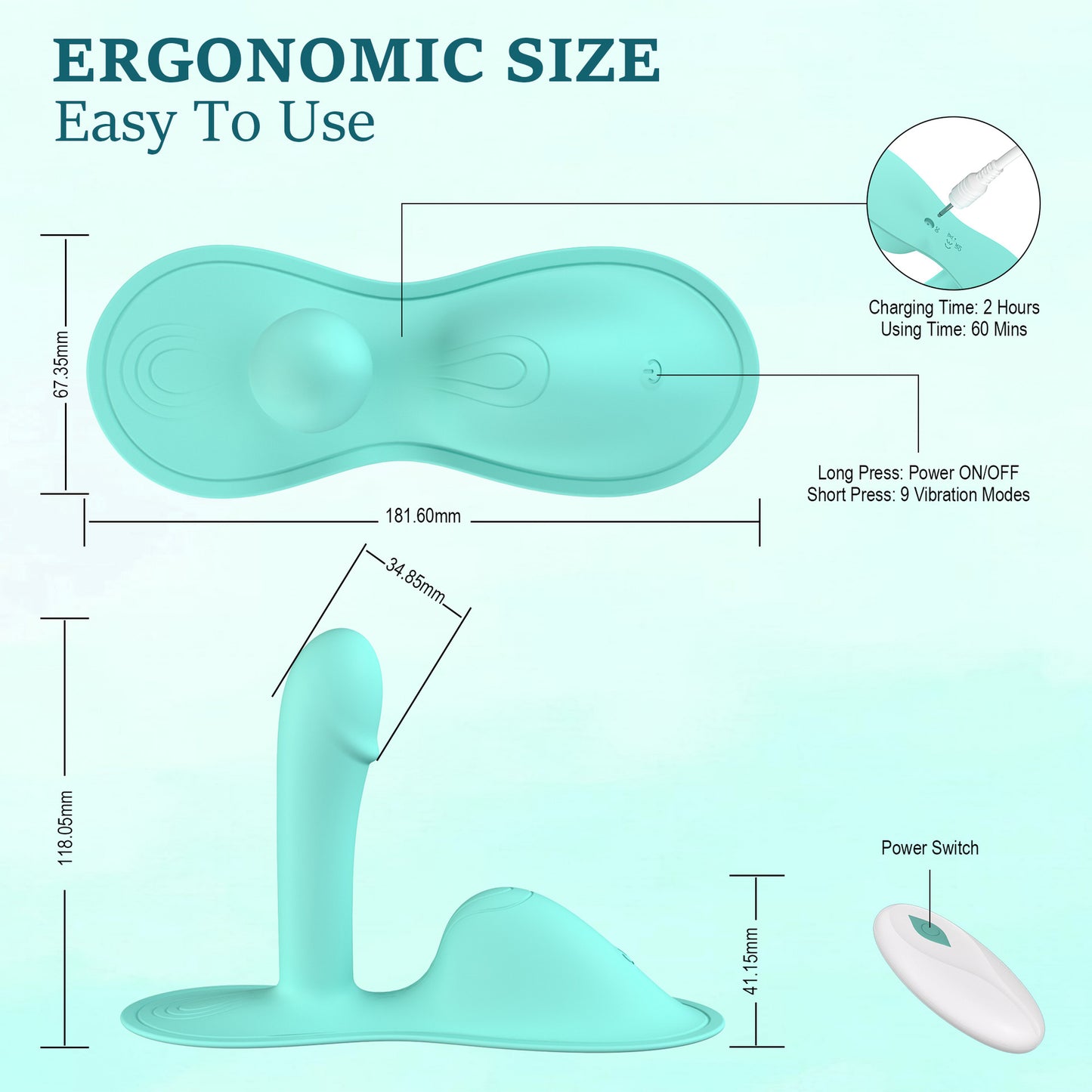 Women Wear Vibration Massager APP Remote Control