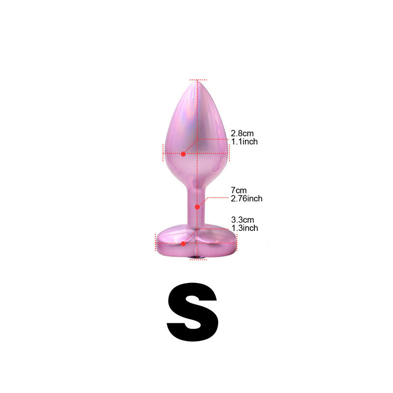 Glow Heart-shaped Metal Sex Product Men's And Women's Toys