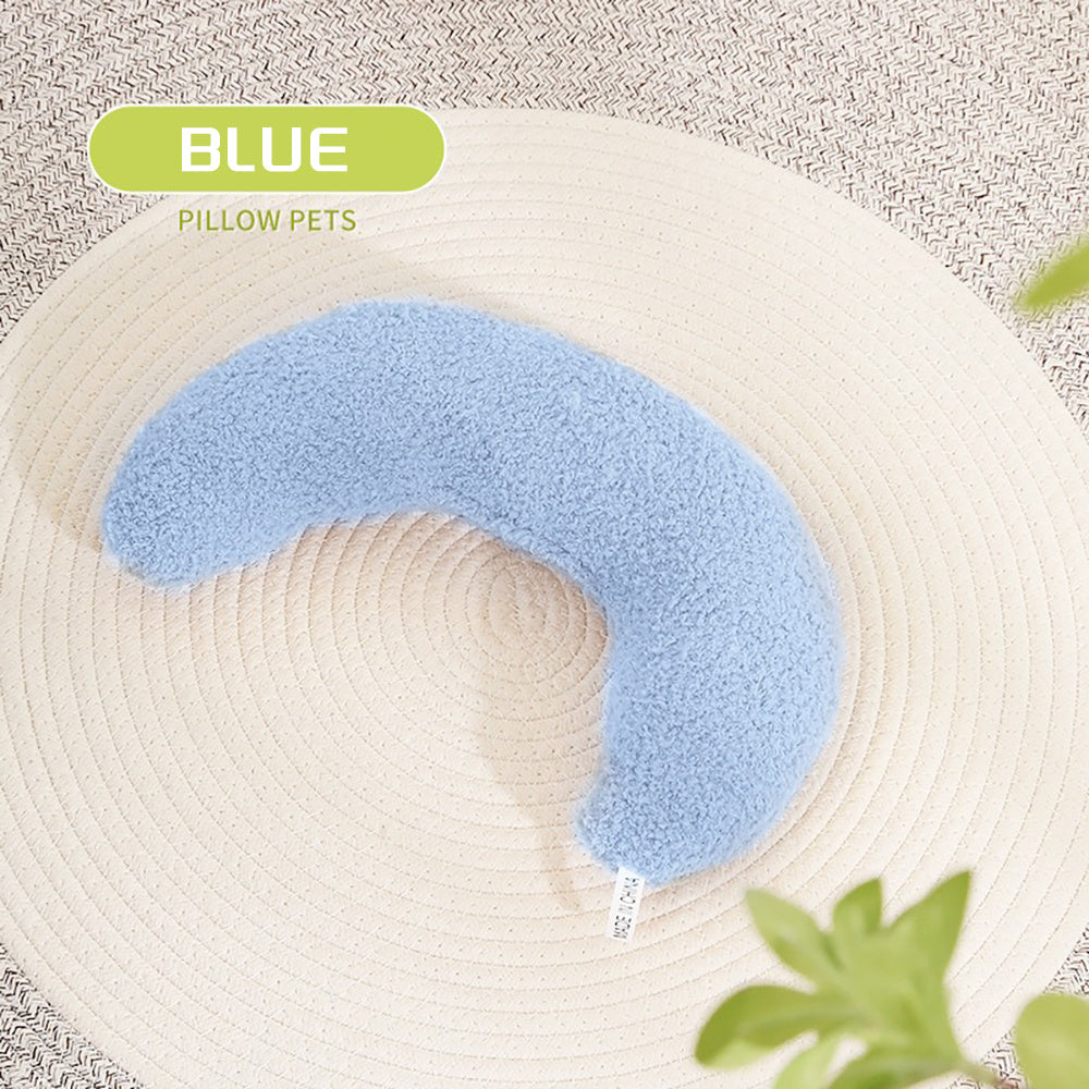 U-Shaped Pillow Equipped With An Adjustable Cat Collar, For Pet Cervical Sleeping Protection