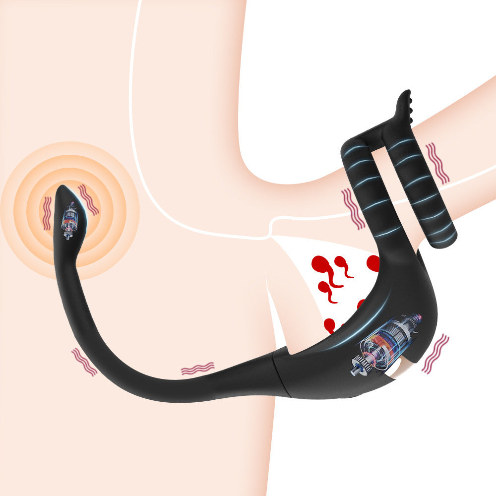 Remote Control Double Ring Silicone Butt Plug