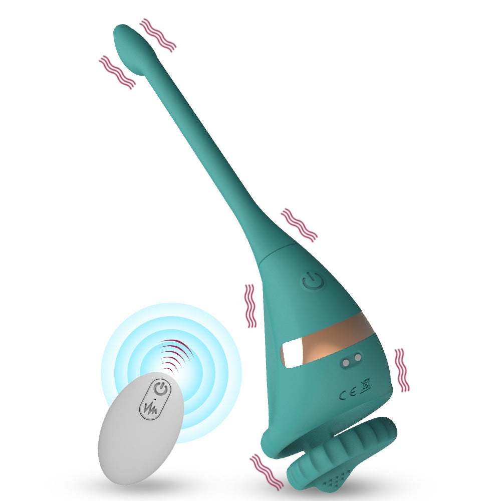Remote Control Double Ring Silicone Butt Plug